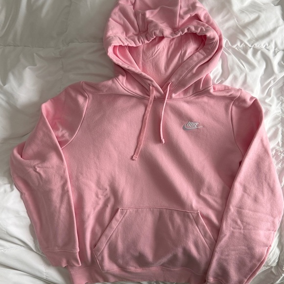 Nike Tops - Nike Soft Pink Hoodie with Logo Size Medium NWOT